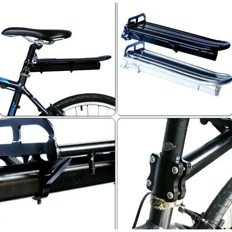 Porte-bagages arrière rétractable en alliage d'aluminium pour vélo 6