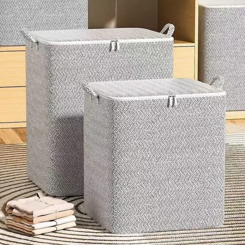 Boîte de rangement pliable, finitions et détails