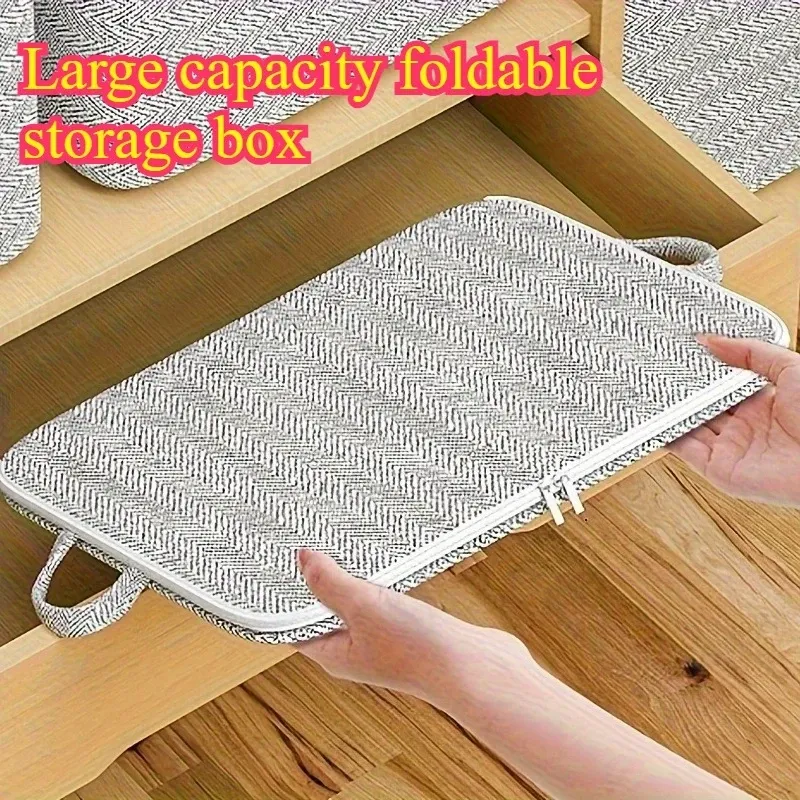 Boîte de rangement pliable, rangement sous le lit
