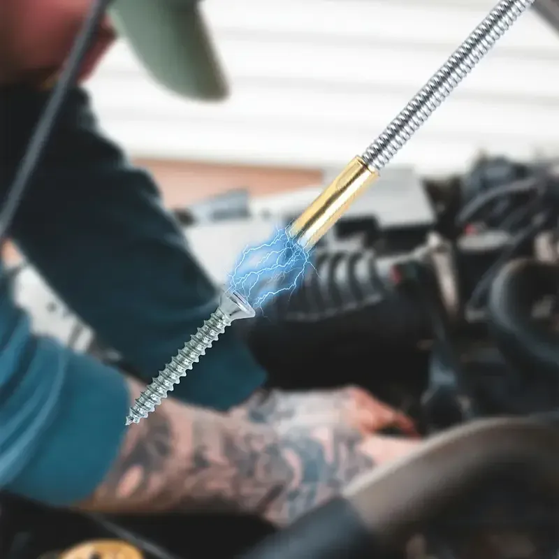 Outil magnétique flexible et pliable 514 pour récupérer les objets tombés, portée étendue et accès facile sous l'évier 4