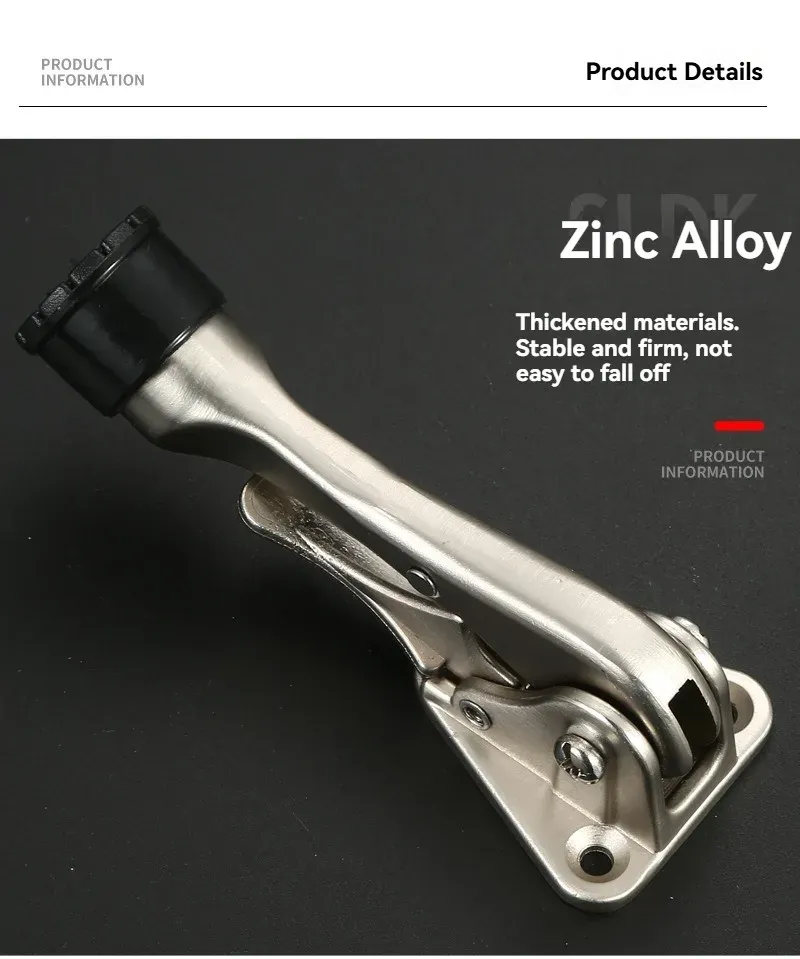 Butoir de porte en alliage de zinc, vue d'ensemble