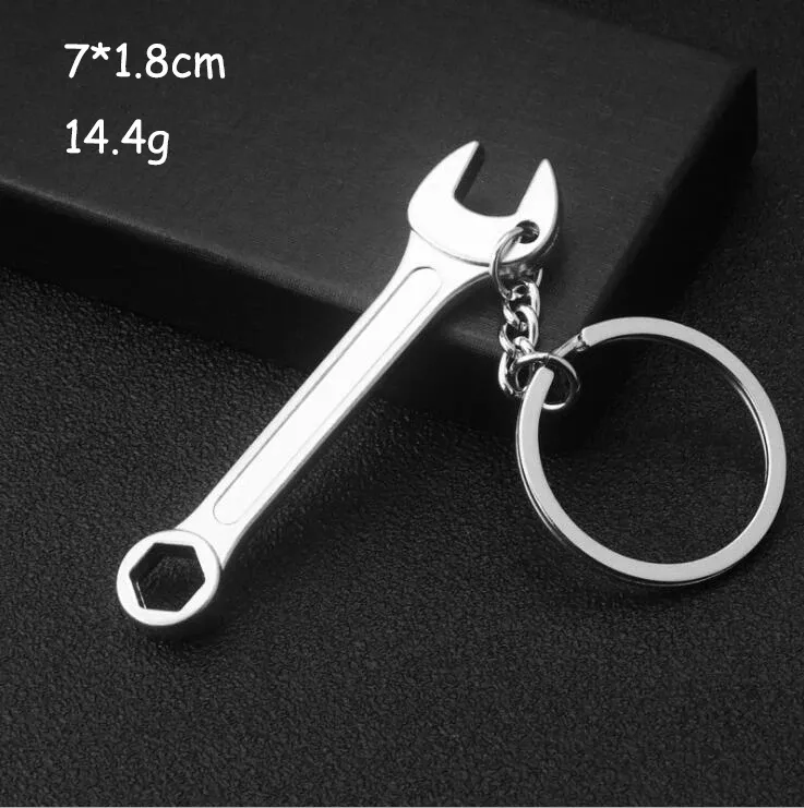 Porte-clés multifonction pour homme, outil d'extérieur compact avec règle, clé à marteau et pince pelle 8