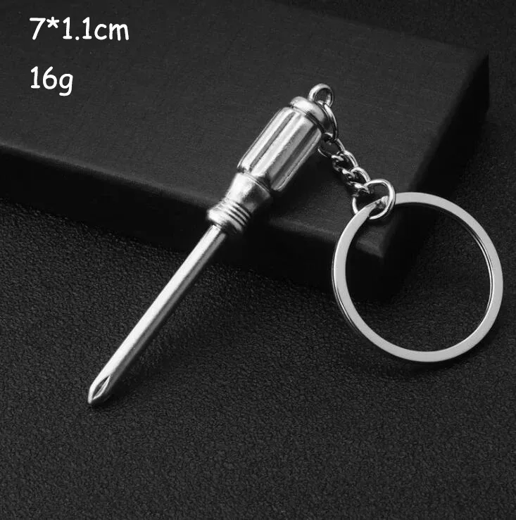 Porte-clés multifonction pour homme, outil d'extérieur compact avec règle, clé à marteau et pince pelle 17