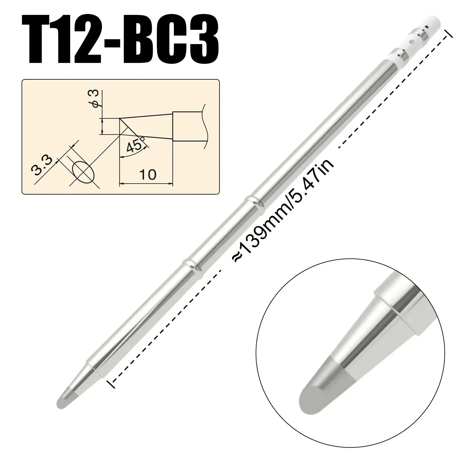 Pointes de fer à souder T12 T12-BC2 ILS J02 C1 KU pour Hakko FX951 bricolage Kits de station de soudage outils de soudage 5
