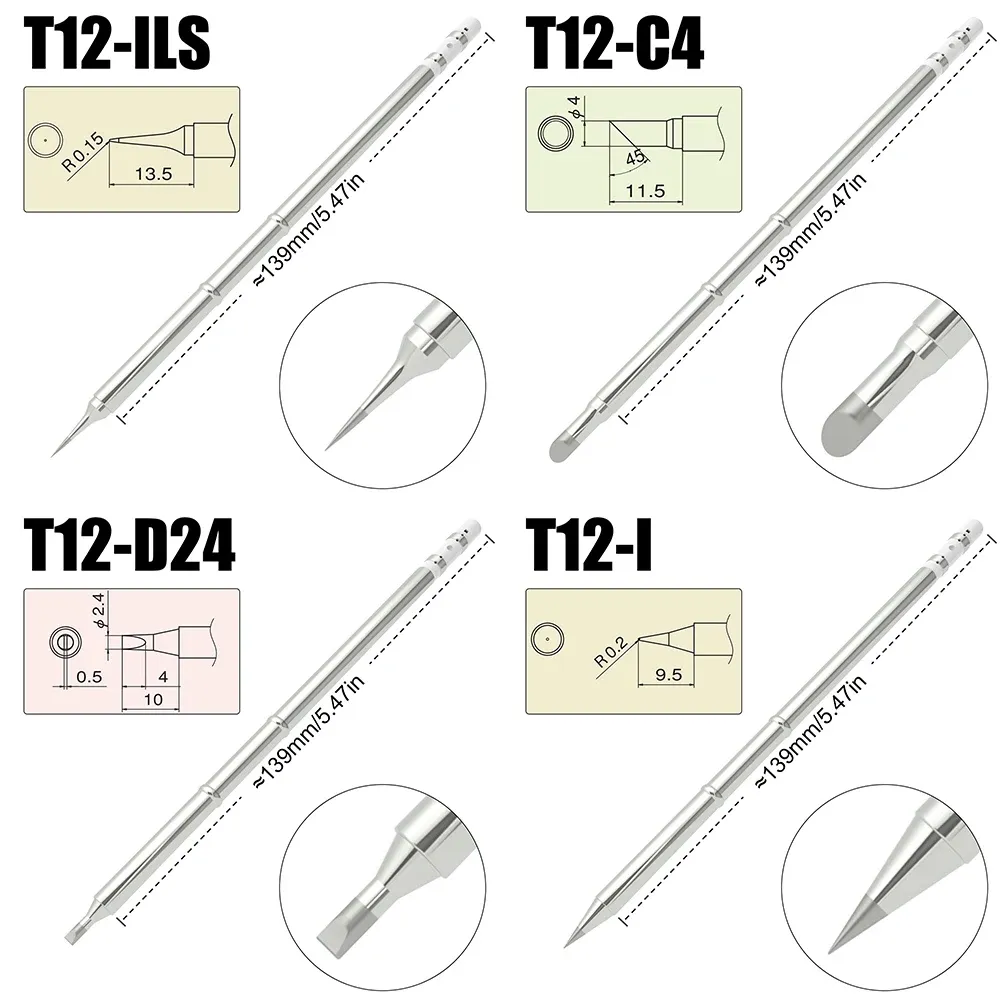 Pointe de fer à souder T12 pour usage professionnel
