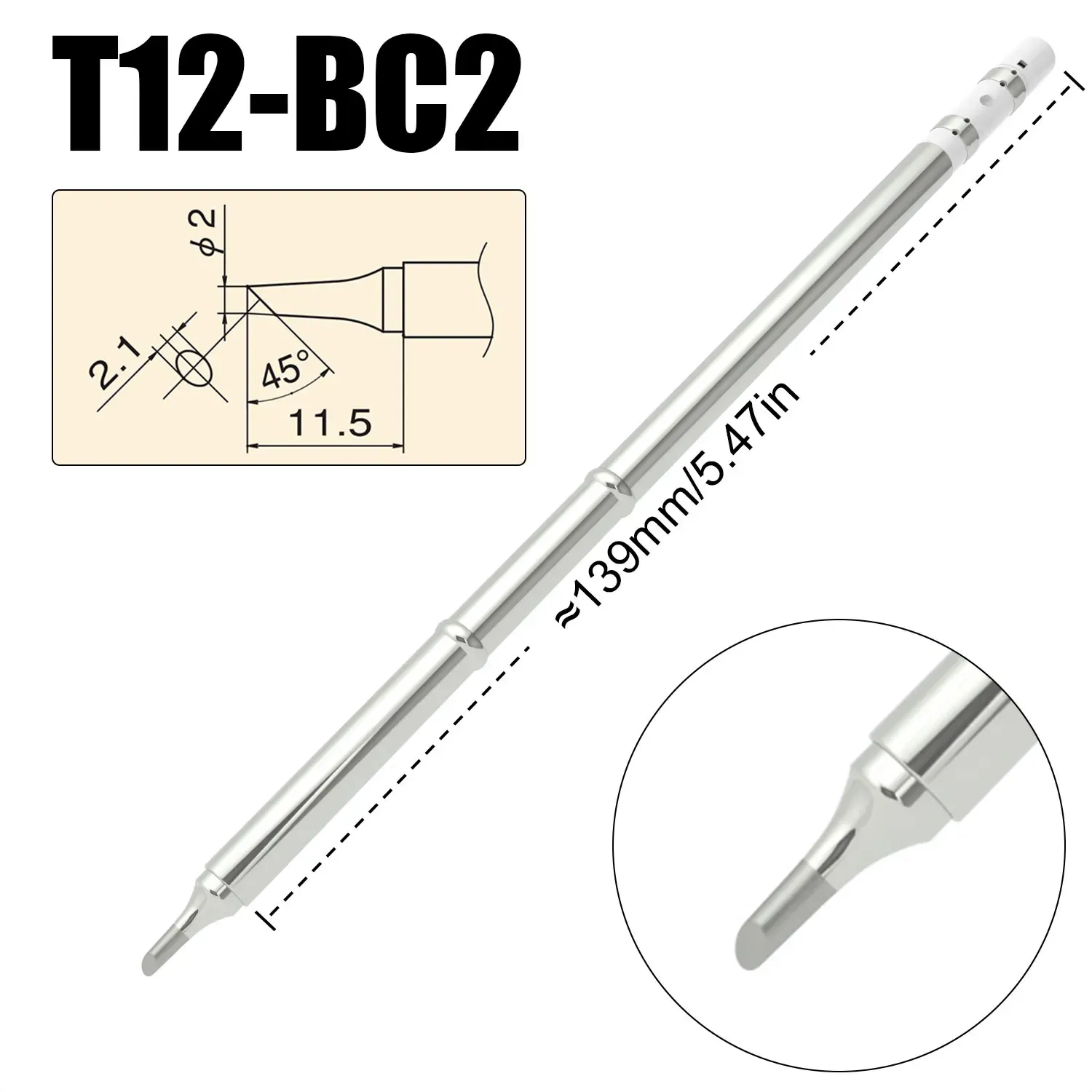 Pointes de fer à souder T12 T12-BC2 ILS J02 C1 KU pour Hakko FX951 bricolage Kits de station de soudage outils de soudage 15