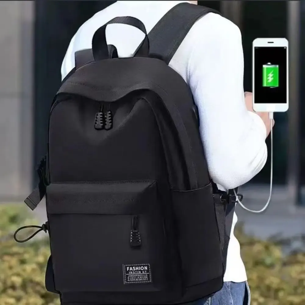 Sac à dos minimaliste polyvalent, grande capacité, école, étudiant, ordinateur, voyage, lavable, unisexe