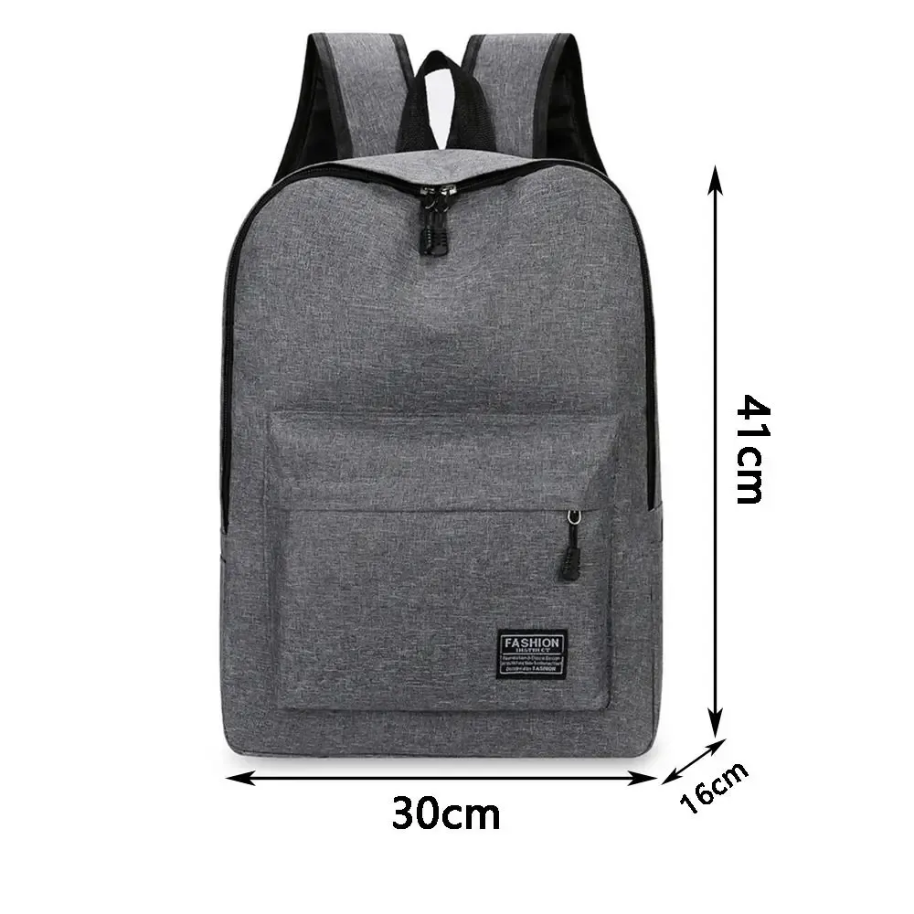 Sac à dos minimaliste polyvalent, grande capacité, école, étudiant, ordinateur, voyage, lavable, unisexe 6