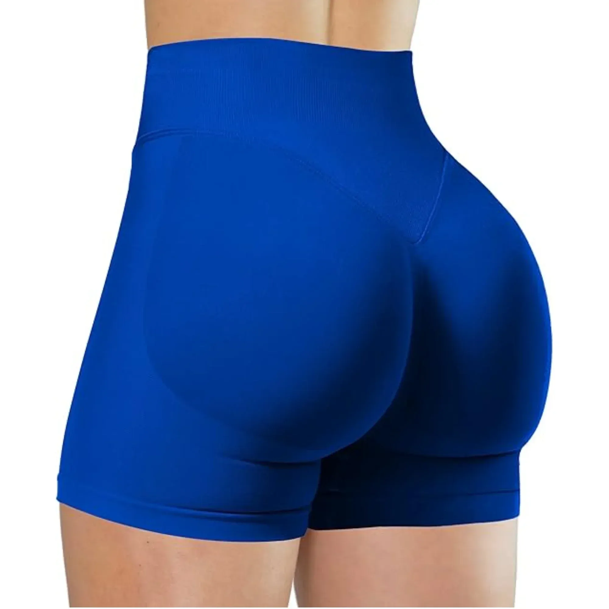 Short de yoga taille haute pour femme, legging de course et de fitness uni et élastique, idéal pour l'été 8