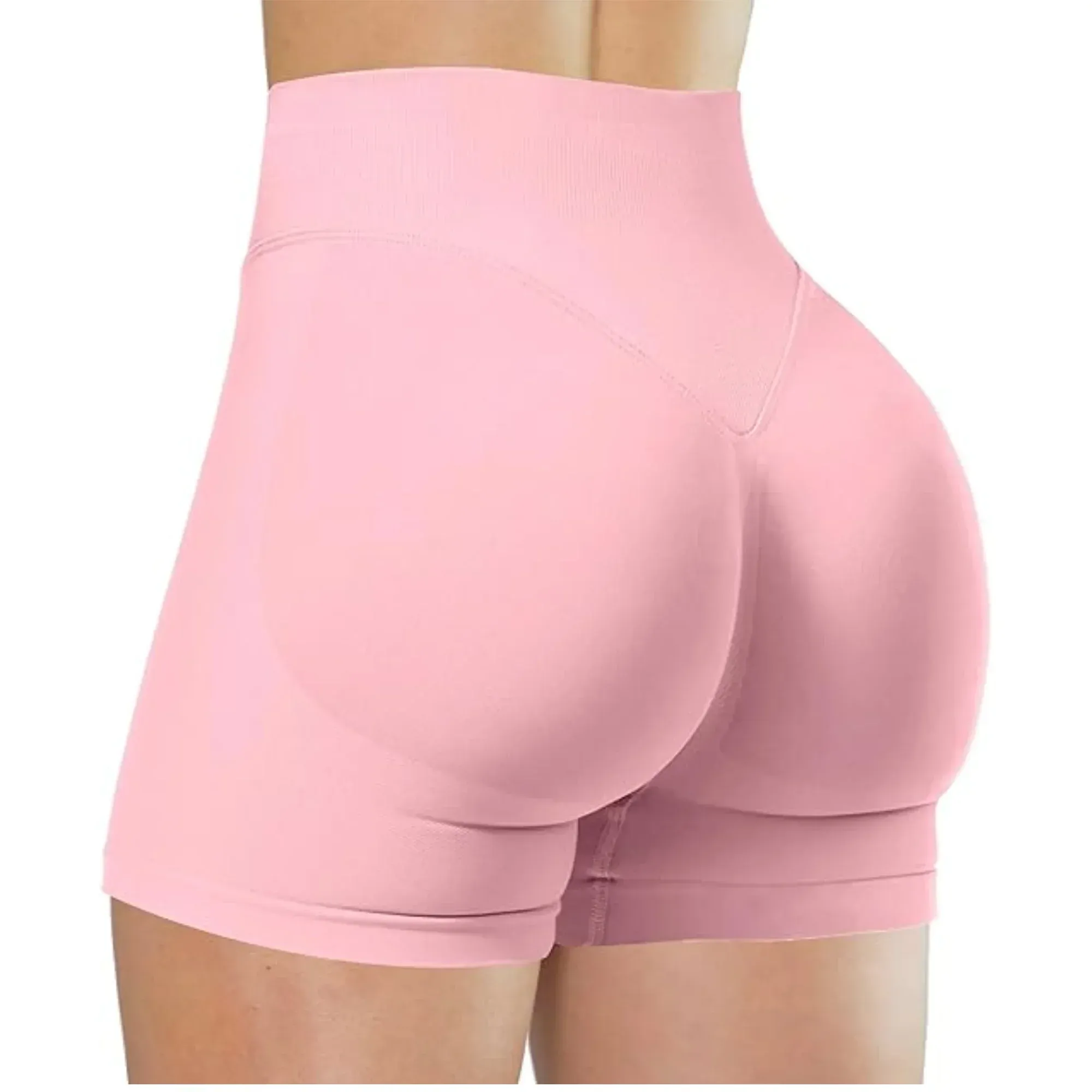 Short de yoga taille haute pour femme, legging de course et de fitness uni et élastique, idéal pour l'été 15