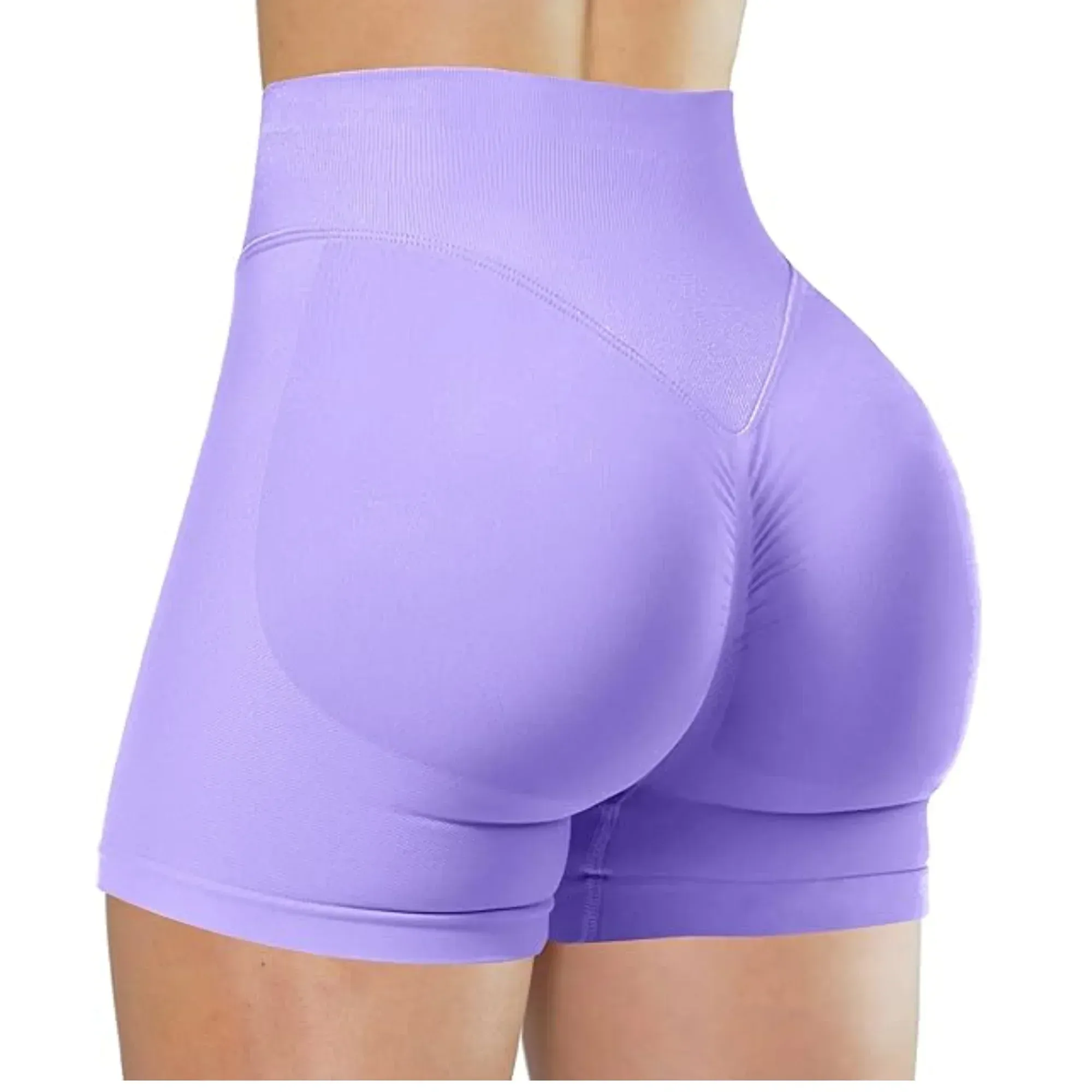 Short de yoga taille haute pour femme, legging de course et de fitness uni et élastique, idéal pour l'été 16