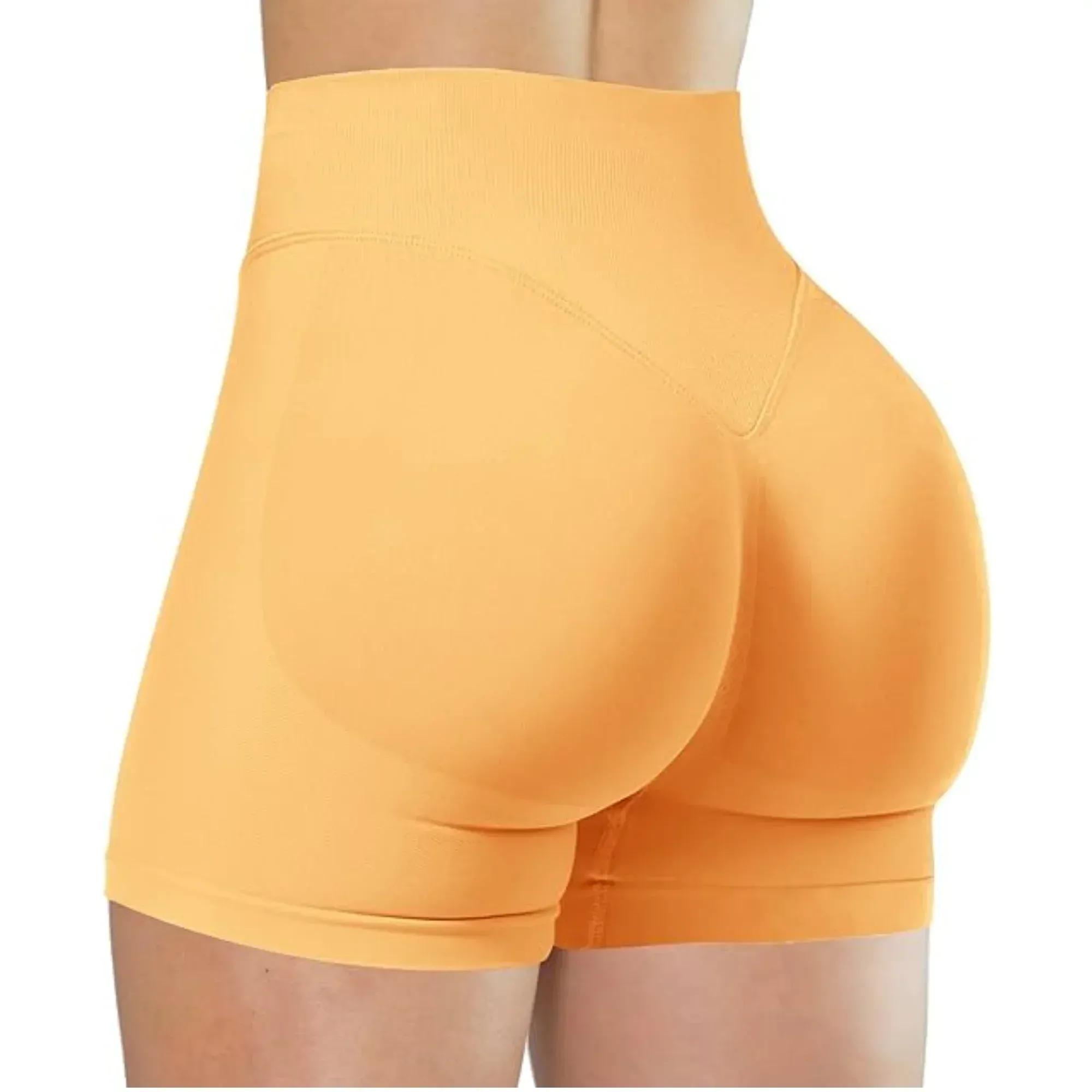 Short de yoga taille haute pour femme, legging de course et de fitness uni et élastique, idéal pour l'été 20