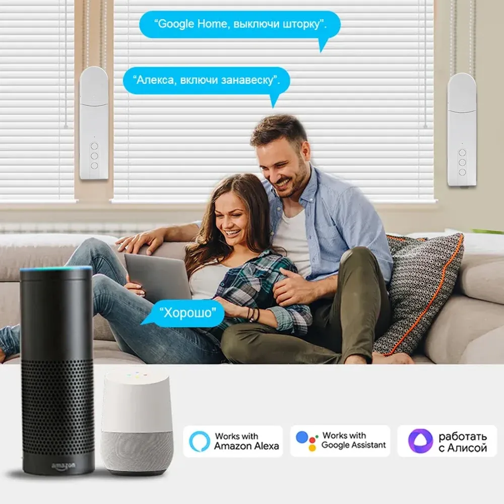 Moteur intelligent WiFi et Zigbee pour stores enrouleurs électriques, compatible avec l'application Smart Life 5