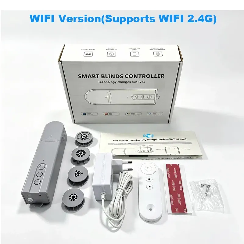 Moteur intelligent WiFi et Zigbee pour stores enrouleurs électriques, compatible avec l'application Smart Life 9