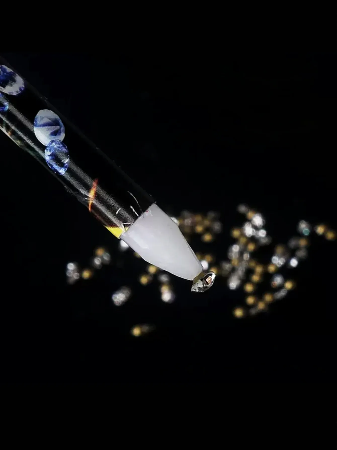 Crayon de cueillette de diamants pour nail art, stylo à aspiration avec outil adhésif pour petits bijoux en diamant, adhérence durable et puissante 4