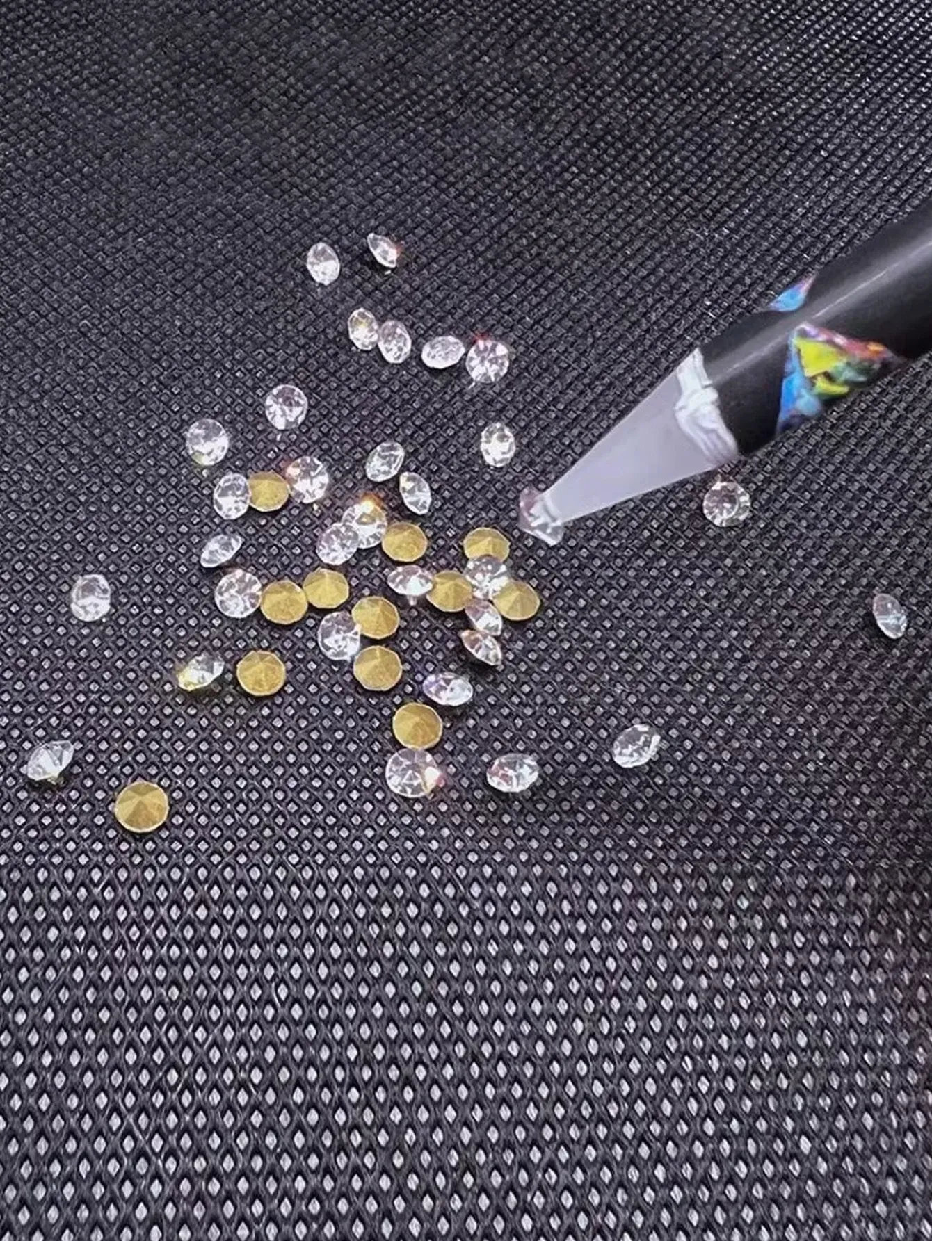 Crayon de cueillette de diamants pour nail art, stylo à aspiration avec outil adhésif pour petits bijoux en diamant, adhérence durable et puissante 5