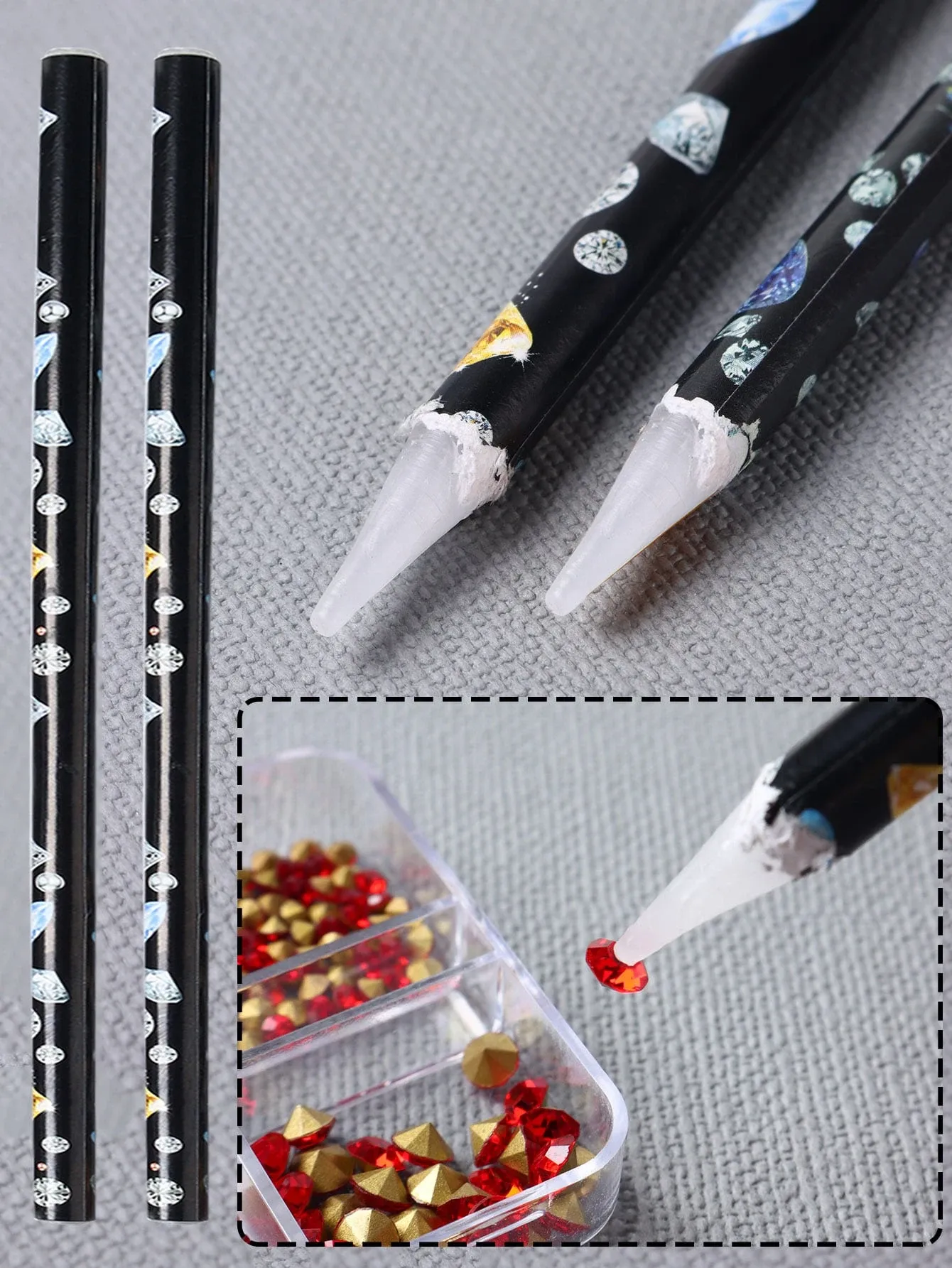 Crayon de cueillette de diamants pour Nail Art, vue détaillée 1