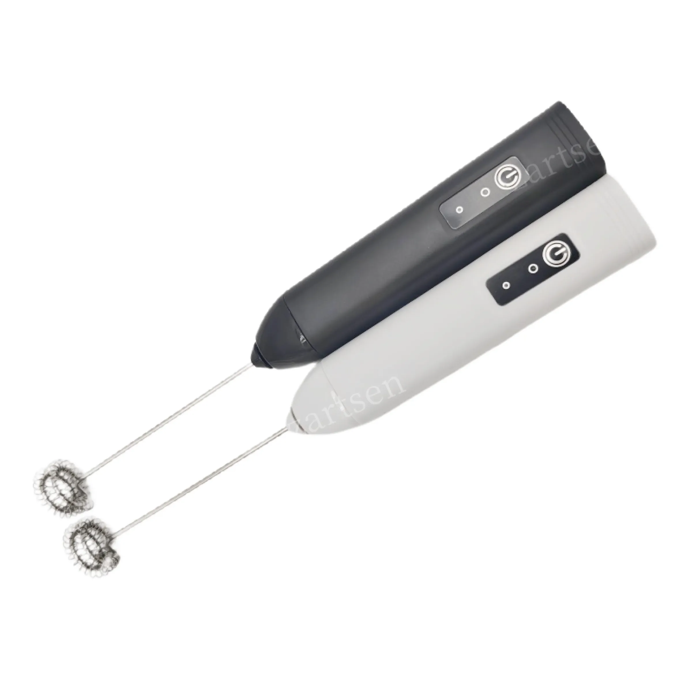Mousseur à lait électrique sans fil rechargeable en USB-C, en acier inoxydable, fouet à main compact pour café, cappuccino et crème 5