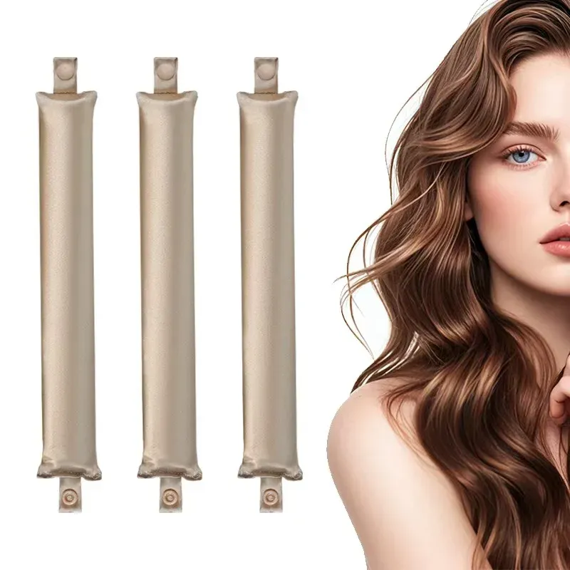Bigoudis sans chaleur en satin, rouleaux doux pour boucles sans effort 14