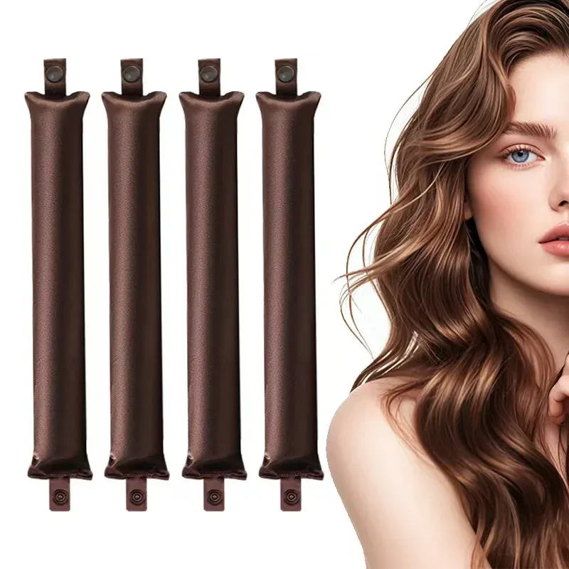 Bigoudis sans chaleur en satin, rouleaux doux pour boucles sans effort 12