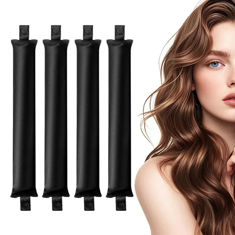 Bigoudis sans chaleur en satin, rouleaux doux pour boucles sans effort 8
