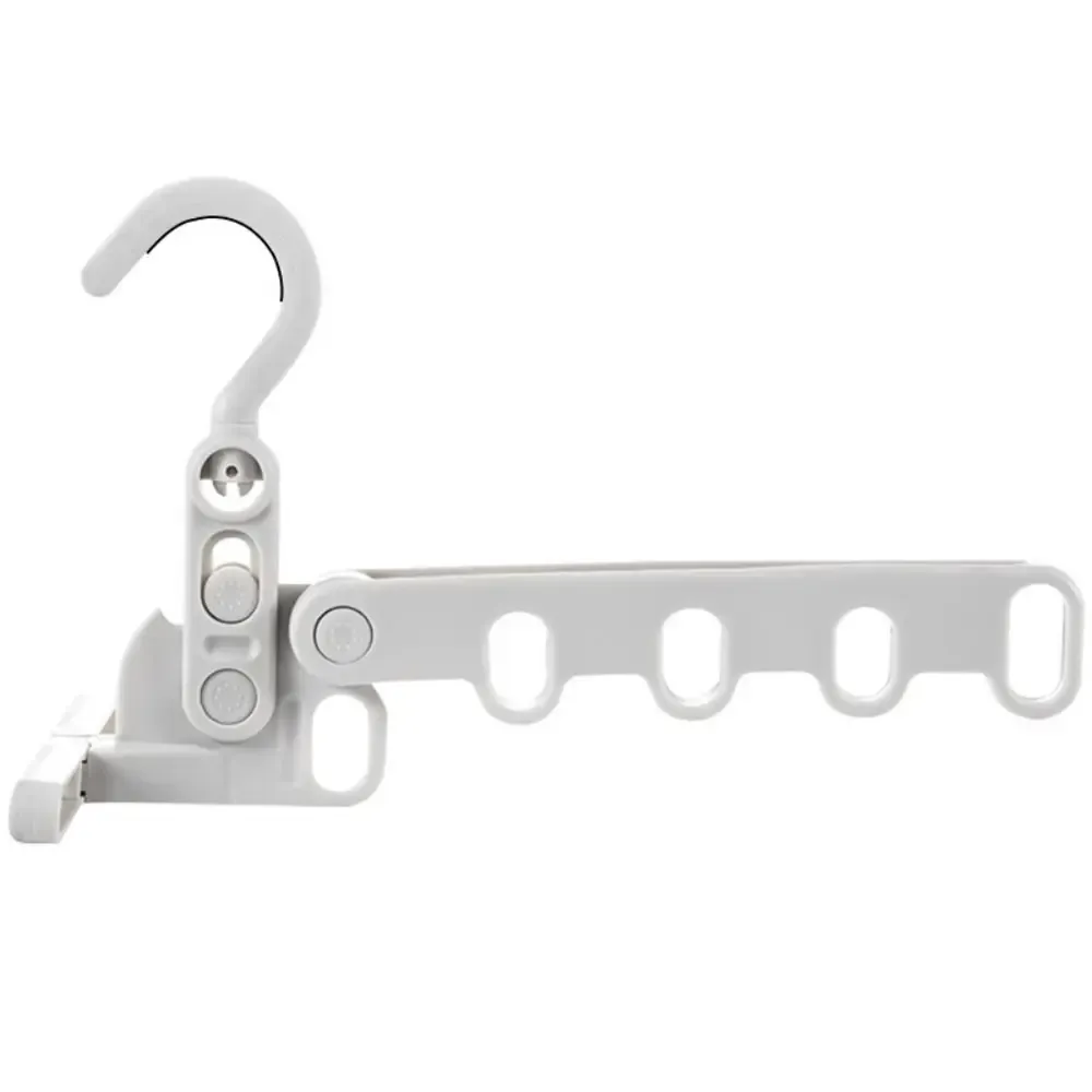 Porte-vêtements pliable multifonction à cinq trous avec crochet pivotant réglable, idéal pour le voyage 9