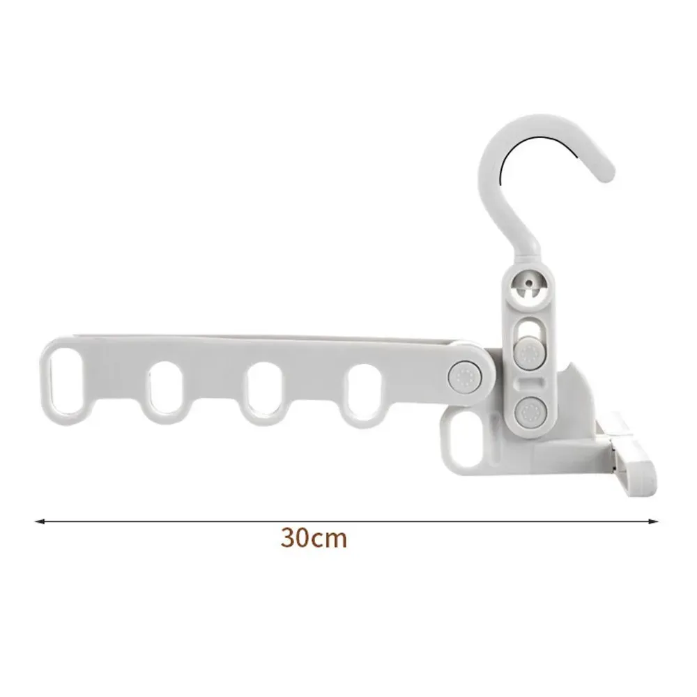 Porte-vêtements pliable multifonction à cinq trous avec crochet pivotant réglable, idéal pour le voyage 8