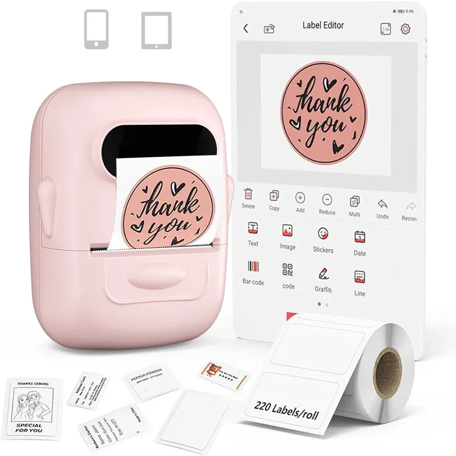 Imprimante d'étiquettes thermique portable Marklife P50 sans fil Bluetooth - Image 1