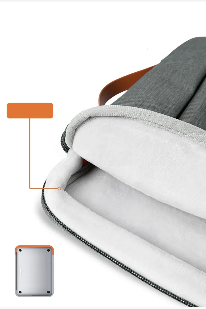 Housse pour ordinateur portable, mise en scène
