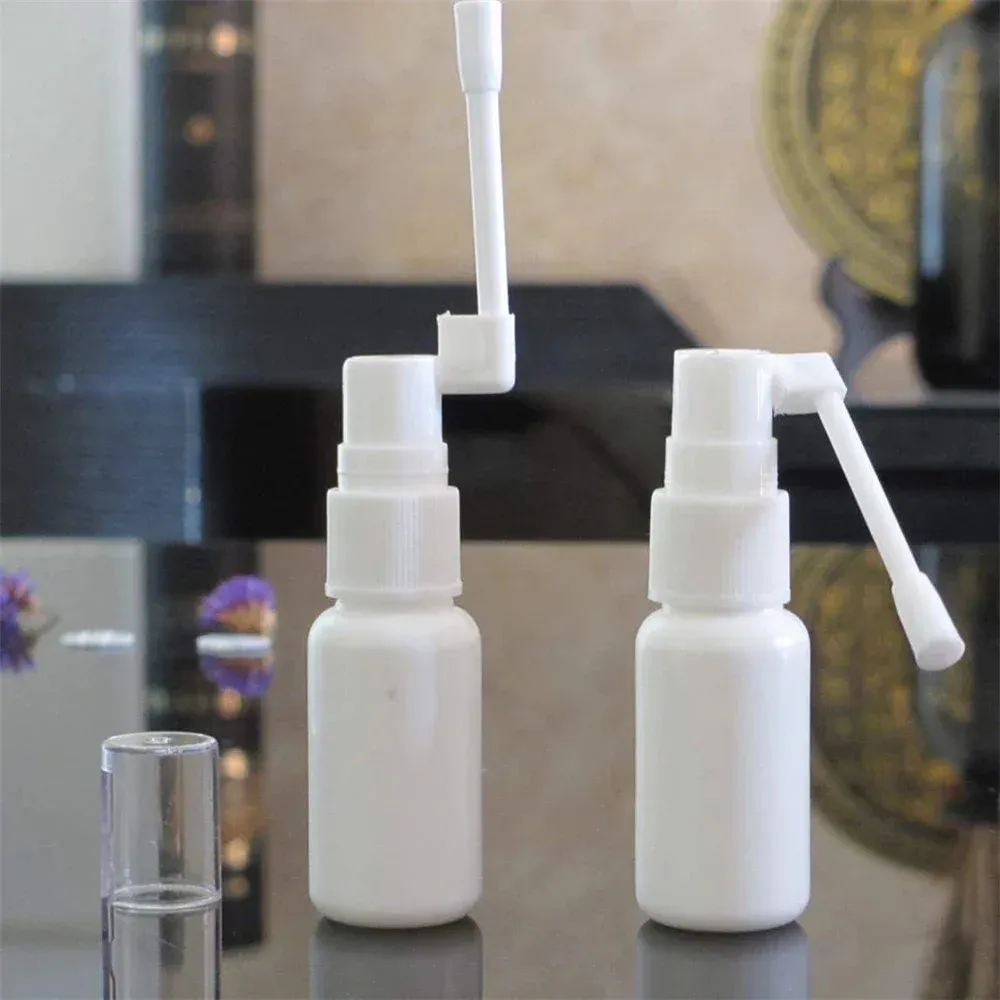 Atomiseur rotatif rechargeable 10/20/30/50 ml, 1 pièce, pompe de pulvérisation vide, flacon en plastique pour pulvérisation nasale 5