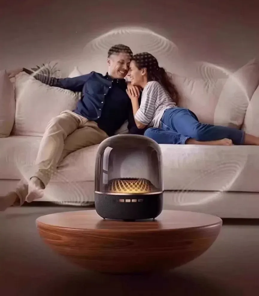 Barre de son sans fil Bluetooth 5.3 avec caisson de basses et éclairage d'ambiance 3