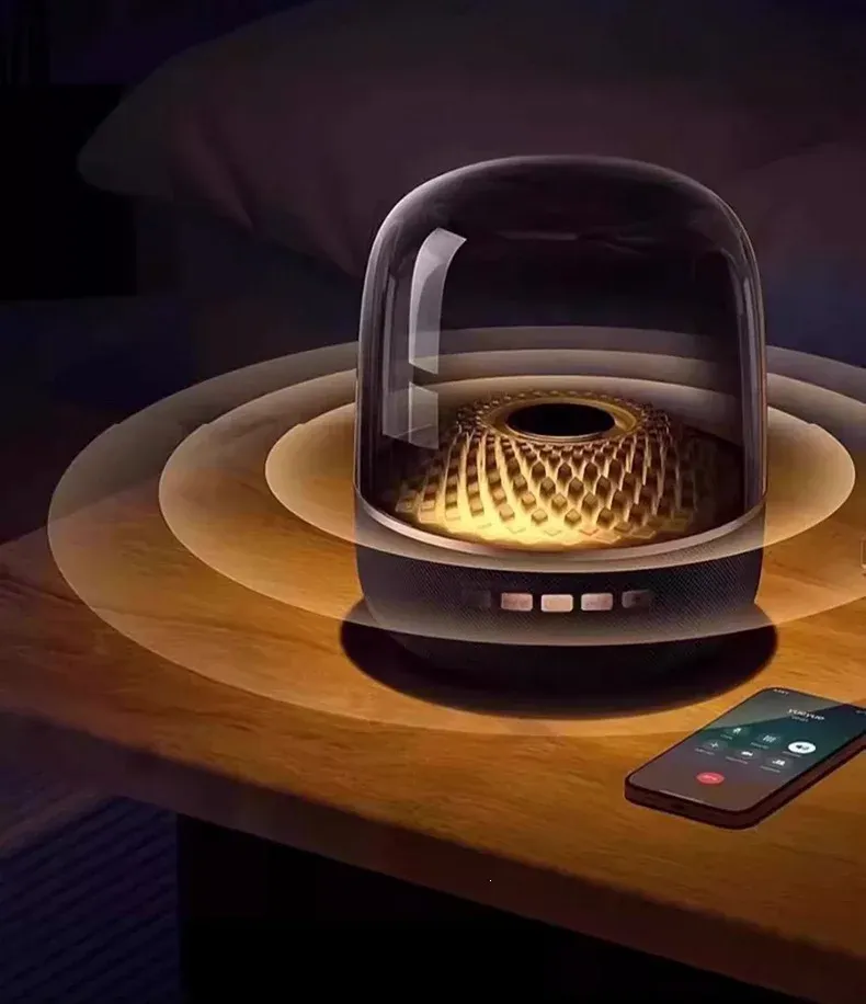 Barre de son sans fil Bluetooth 5.3 avec caisson de basses et éclairage d'ambiance