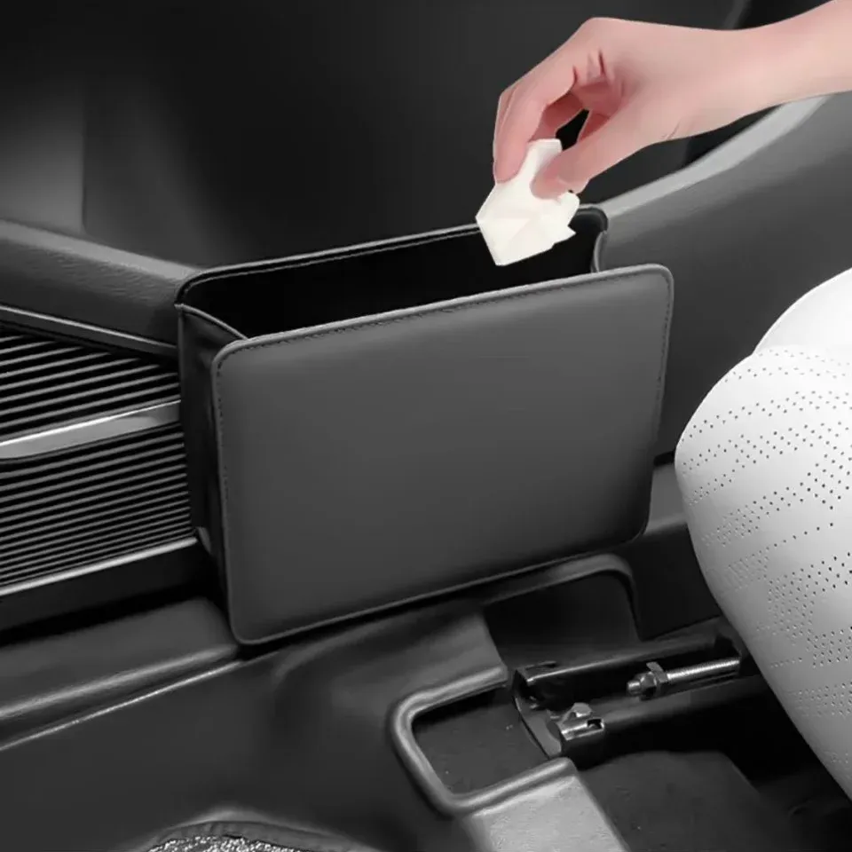 Poubelle de voiture pliable à suspendre au dos du siège, boîte de rangement pour portière et organisateur intérieur - Image 1