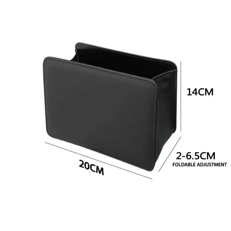 Poubelle de voiture pliable à suspendre au dos du siège, boîte de rangement pour portière et organisateur intérieur 6