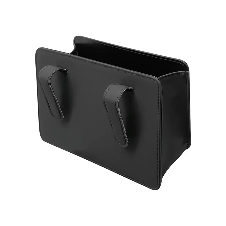 Poubelle de voiture pliable à suspendre au dos du siège, boîte de rangement pour portière et organisateur intérieur 7
