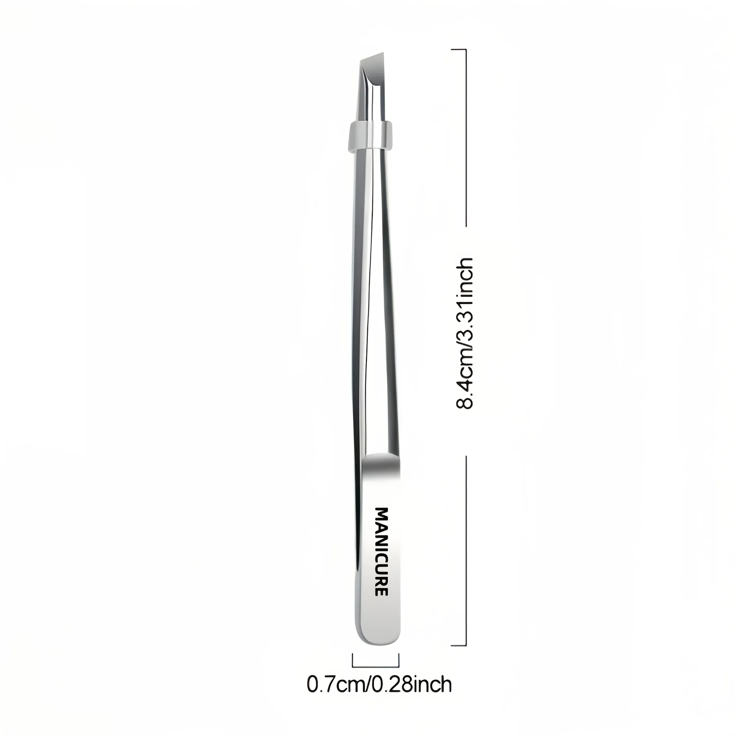 Pince à épiler en acier inoxydable pour cils et sourcils, outil de taille de barbe et de moustache, applicateur de faux sourcils 5