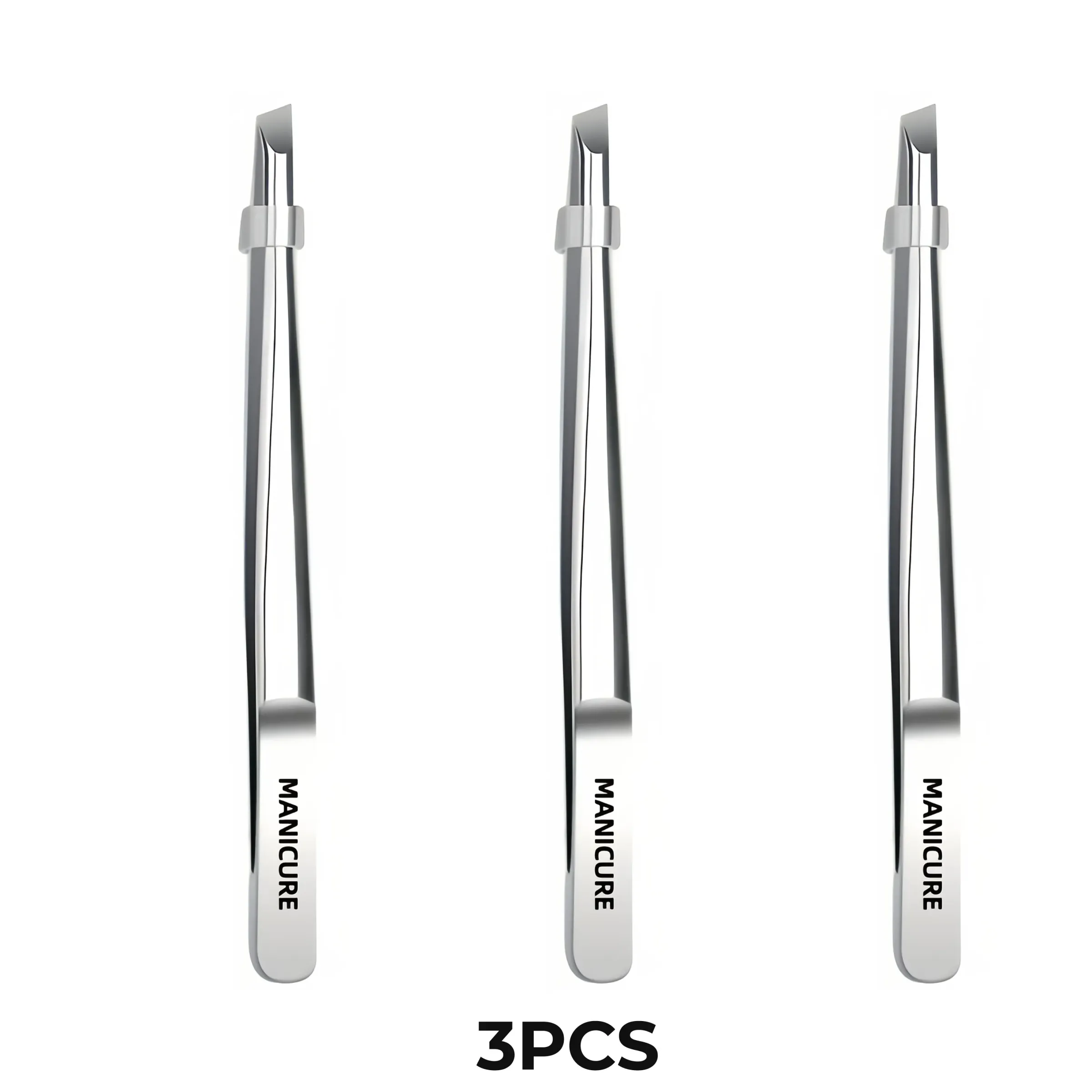 Pince à épiler en acier inoxydable pour cils et sourcils, outil de taille de barbe et de moustache, applicateur de faux sourcils 10