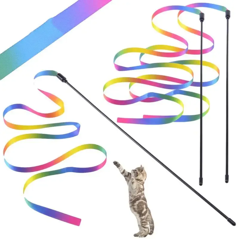 Baguette interactive arc-en-ciel pour chat