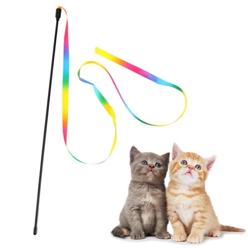 Baguette interactive arc-en-ciel pour chat 2
