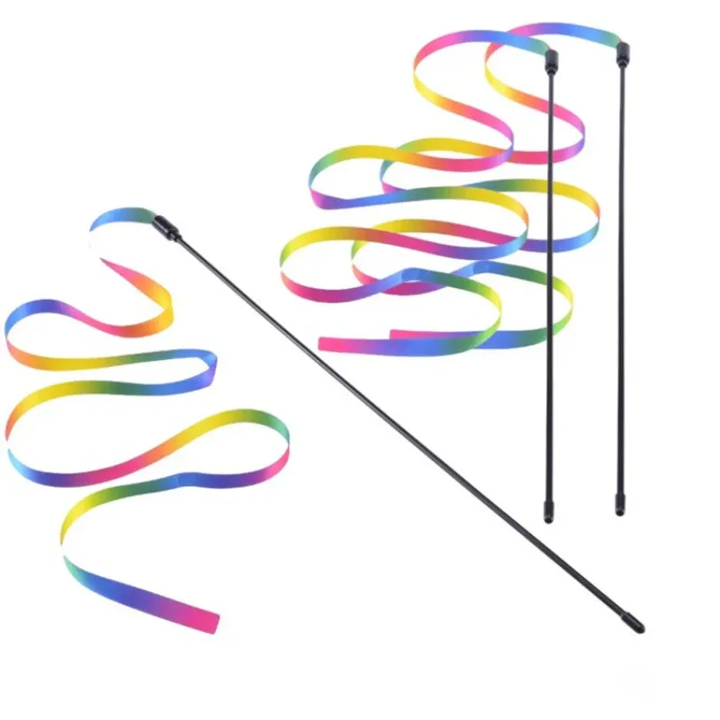 Baguette interactive arc-en-ciel pour chat 3