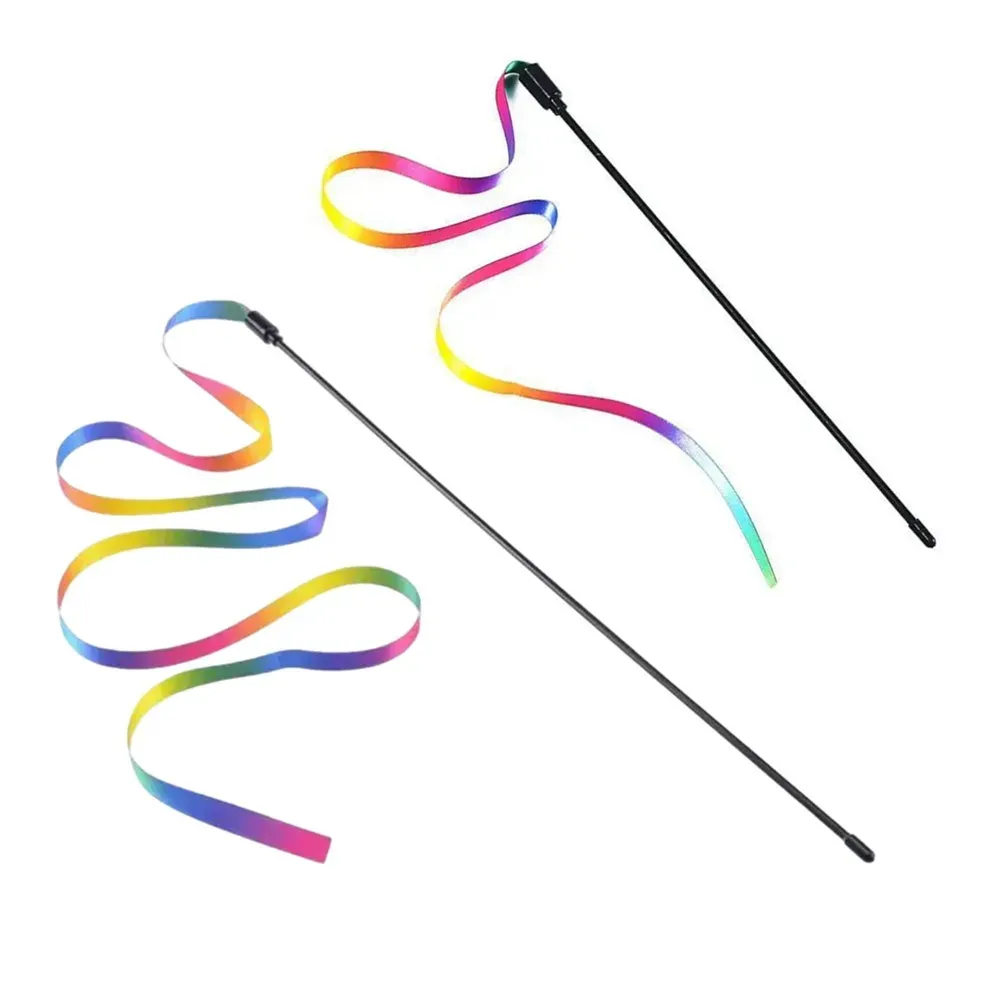 Baguette interactive arc-en-ciel pour chat 10
