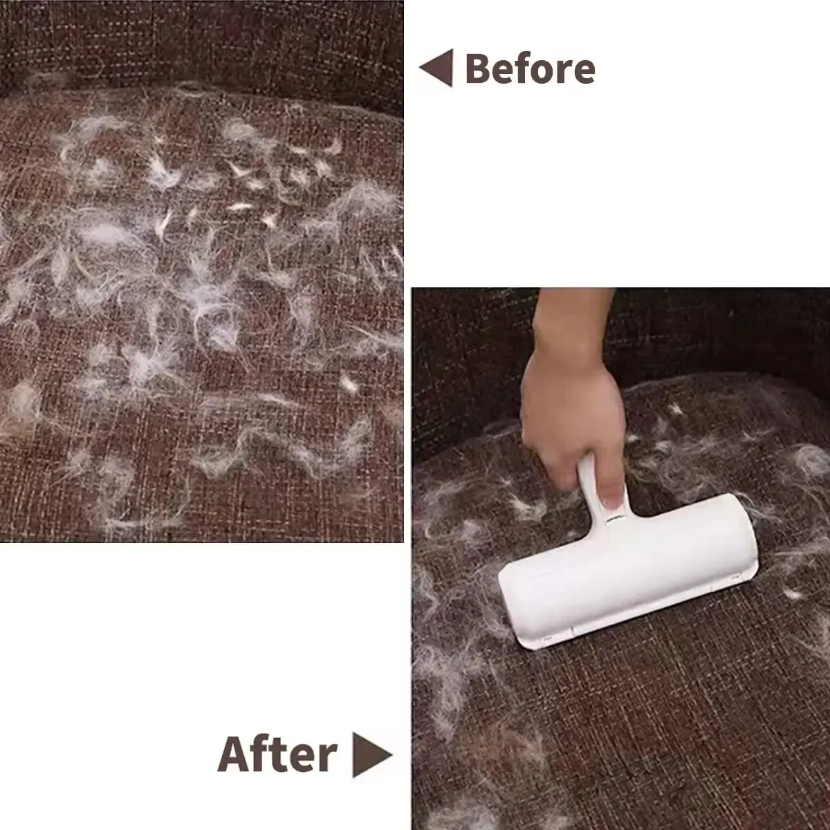 Rouleau d'épilation pour animaux de compagnie, outil anti-poils pour chiens et chats avec base autonettoyante, idéal pour les meubles 4