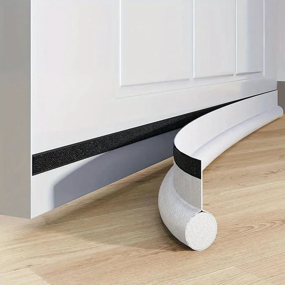 Butoir de porte réglable pour joint d'étanchéité, résistant aux intempéries, obturateur d'espace unilatéral en mousse contre les courants d'air froid 8