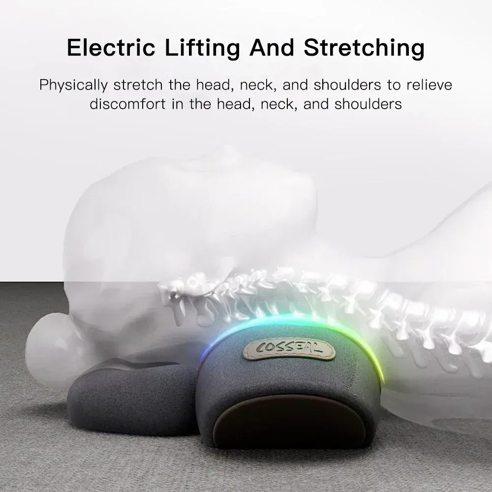 Oreiller masseur cervical sous différents angles