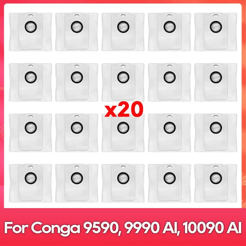 Compatible avec (Conga 9590 / 9990 / 10090 AI Spin Revolution Ultra Power Home) : Brosse principale, brosse latérale, filtre, serpillière, sac à poussière, accessoire

Wait, that's the original English-free text already in French mostly; translating properly:

Compatible avec Conga 9590 / 9990 / 10090 AI Spin Revolution Ultra Power Home : brosse principale, brosse latérale, filtre, balai-serpillière, sac à poussière, accessoire 12