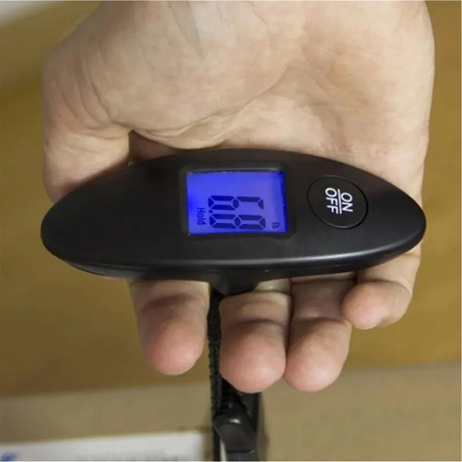 Balance à bagages portable 40 kg / 100 g, haute précision, avec sangle et écran LCD 2