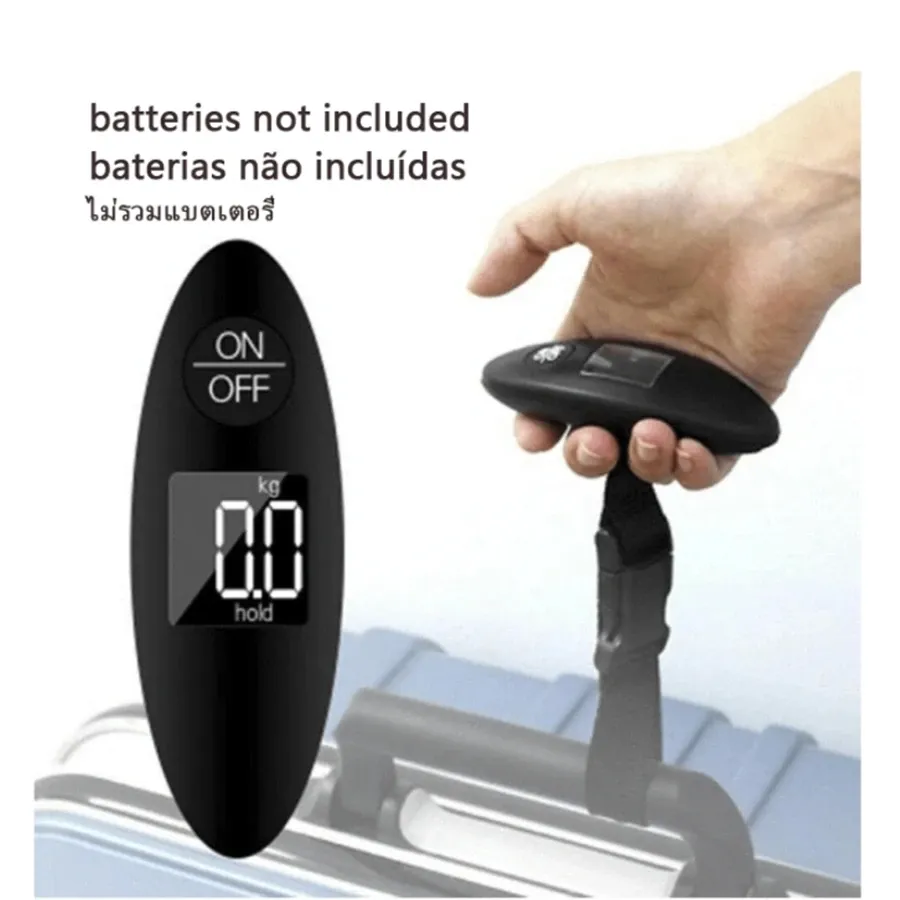 Balance à bagages portable 40 kg / 100 g, haute précision, avec sangle et écran LCD
