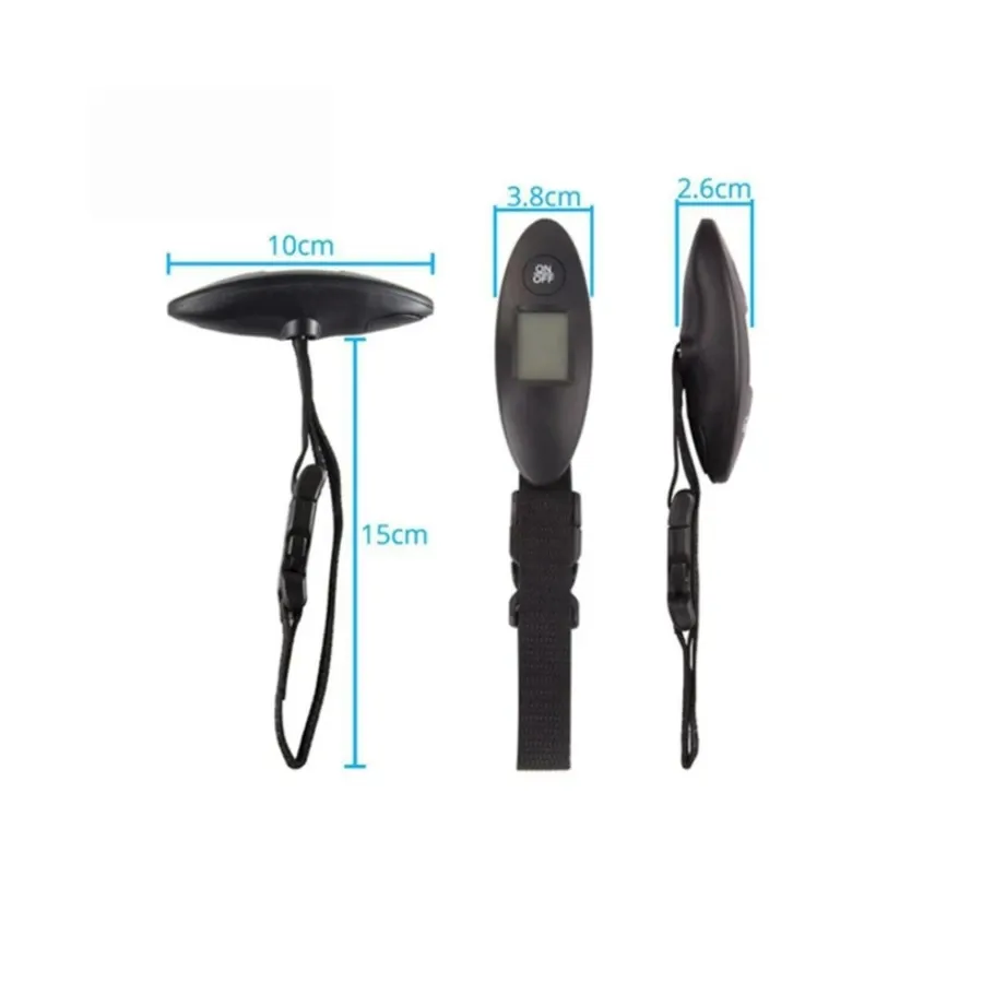 Balance à bagages portable 40 kg / 100 g, haute précision, avec sangle et écran LCD 4