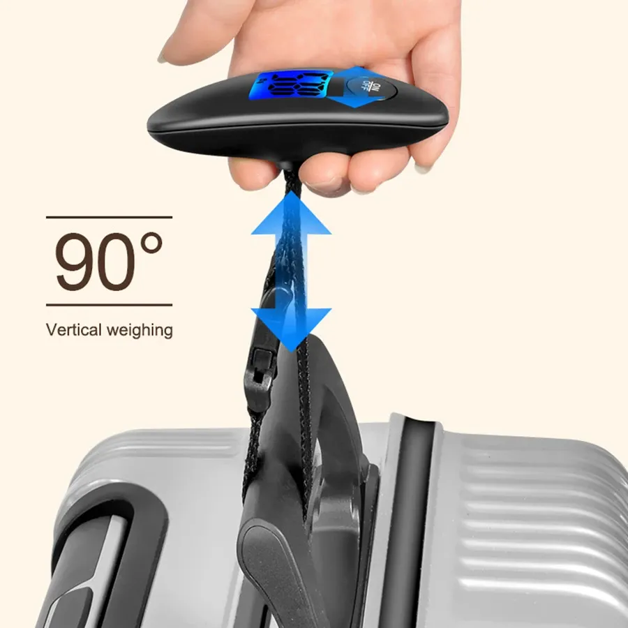 Pèse-bagage portable, utilisation au quotidien