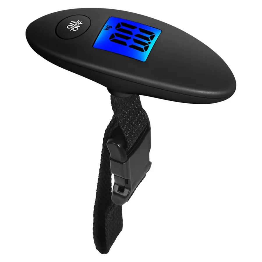 Balance à bagages portable 40 kg / 100 g, haute précision, avec sangle et écran LCD 7